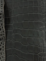 Cookie Shoulder Bag Croco Pearl Grey