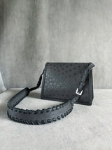 Cookie Shoulder Bag Autruche Anthracite